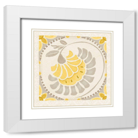 Love Tales XV Yellow White Modern Wood Framed Art Print with Double Matting by Brissonnet, Daphne