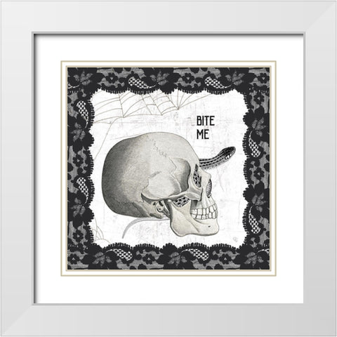 Arsenic and Anatomy V White Modern Wood Framed Art Print with Double Matting by Schlabach, Sue