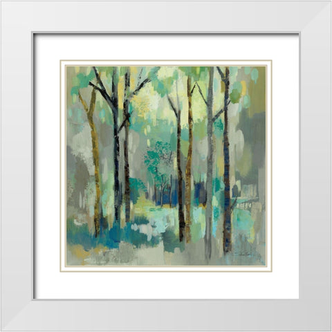 Romantic Forest Neutral White Modern Wood Framed Art Print with Double Matting by Vassileva, Silvia
