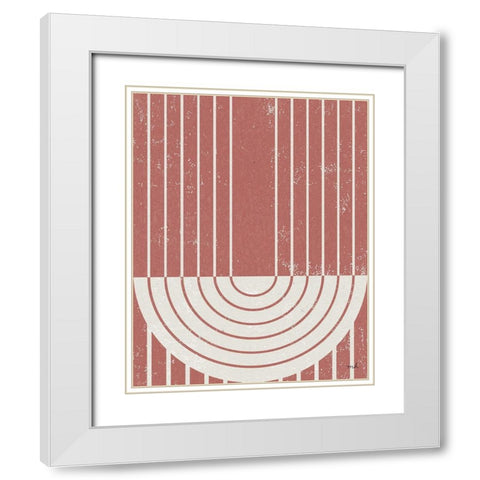 Terracotta Gate II White Modern Wood Framed Art Print with Double Matting by Hershey, Moira