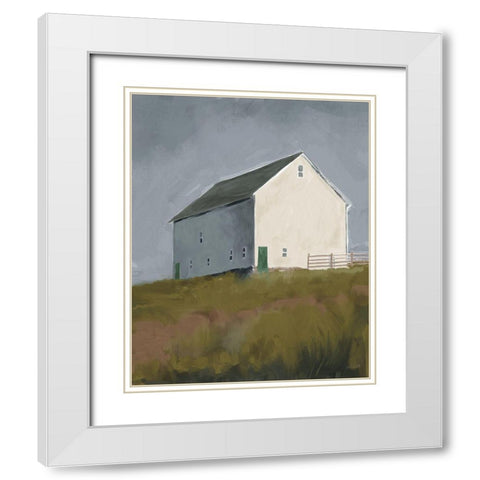 White Barn I White Modern Wood Framed Art Print with Double Matting by Tavoletti, Anne