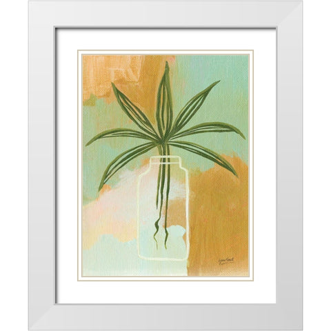 Abstract Delight II White Modern Wood Framed Art Print with Double Matting by Mack, Lynn