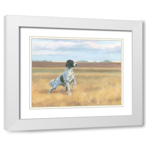 On Point No Bird Crop White Modern Wood Framed Art Print with Double Matting by Wiens, James