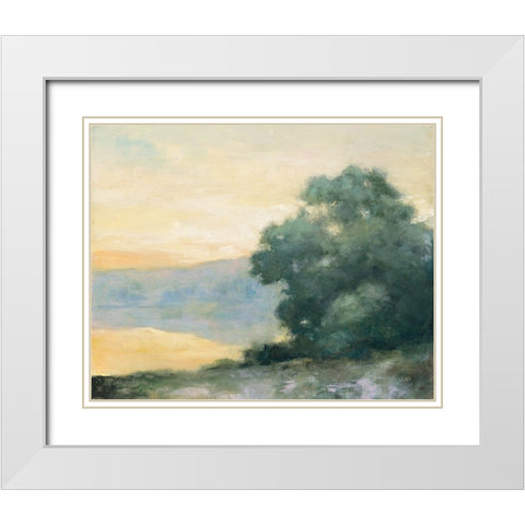 Thinking of Loire White Modern Wood Framed Art Print with Double Matting by Purinton, Julia
