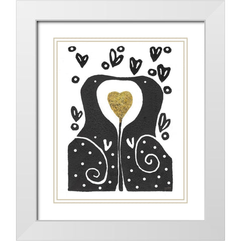 Us White Modern Wood Framed Art Print with Double Matting by Mack, Lynn