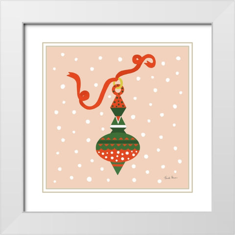 The Night Before Christmas II Bright White Modern Wood Framed Art Print with Double Matting by Zaman, Farida