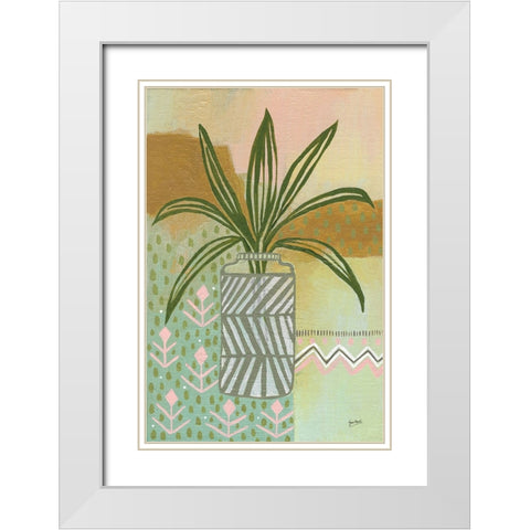 A New Day White Modern Wood Framed Art Print with Double Matting by Mack, Lynn