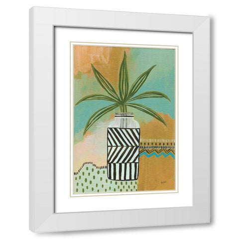 My Tribe White Modern Wood Framed Art Print with Double Matting by Mack, Lynn