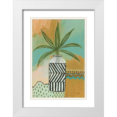 My Tribe White Modern Wood Framed Art Print with Double Matting by Mack, Lynn