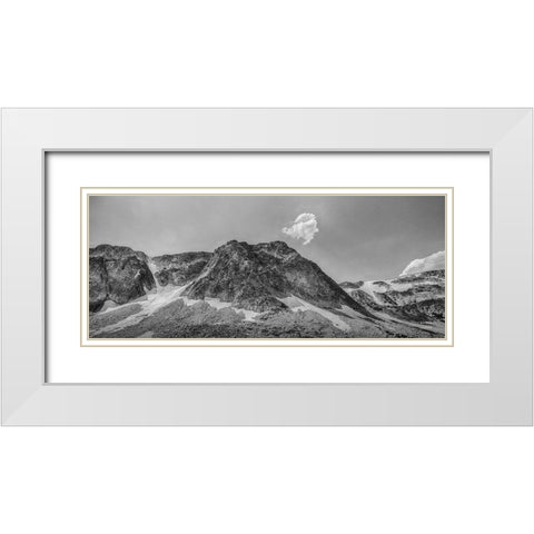 Wyoming White Modern Wood Framed Art Print with Double Matting by Larson, Nathan