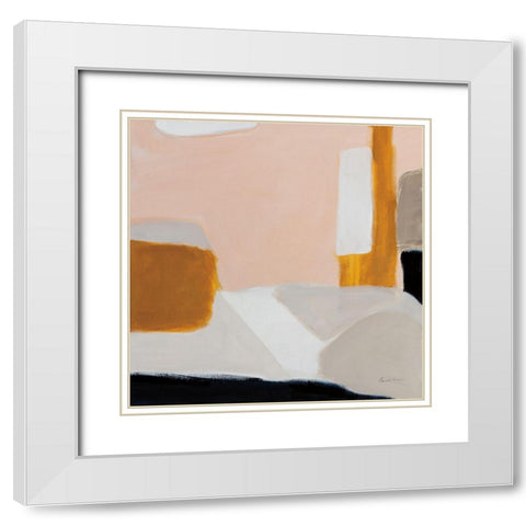 Levity White Modern Wood Framed Art Print with Double Matting by Munger, Pamela