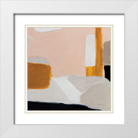 Levity White Modern Wood Framed Art Print with Double Matting by Munger, Pamela