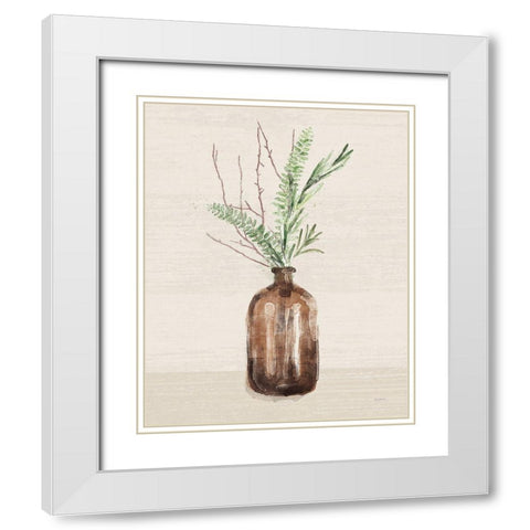 Seasonal Market Still Life I White Modern Wood Framed Art Print with Double Matting by Urban, Mary