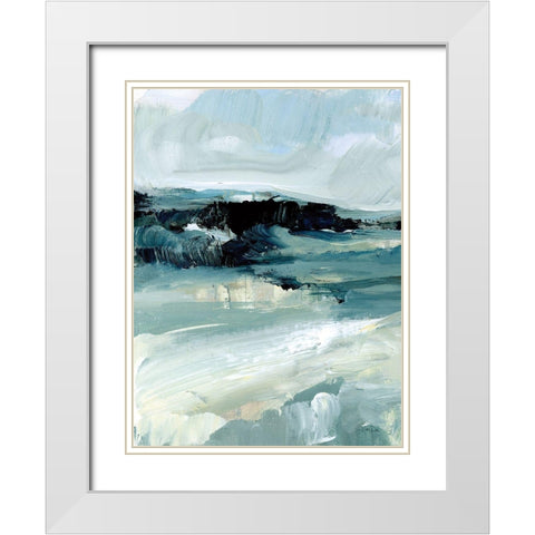 Windswept Landscape II White Modern Wood Framed Art Print with Double Matting by Pete, Katrina