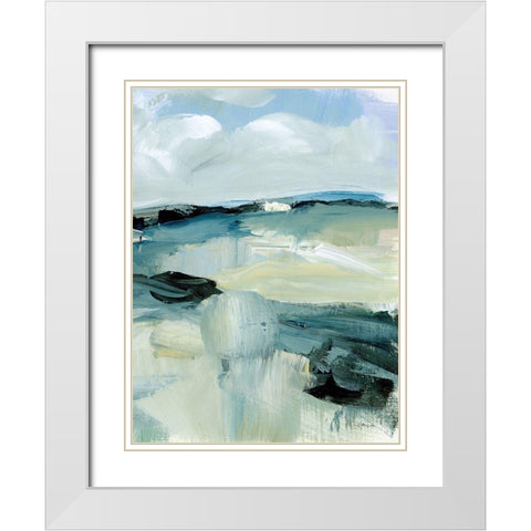 Windswept Landscape III White Modern Wood Framed Art Print with Double Matting by Pete, Katrina