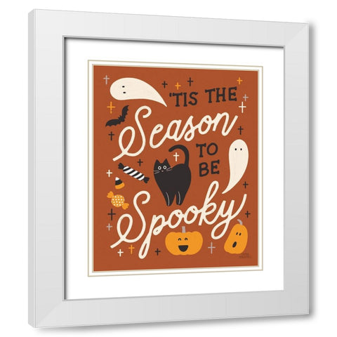 Trick or Treat V Rust White Modern Wood Framed Art Print with Double Matting by Marshall, Laura