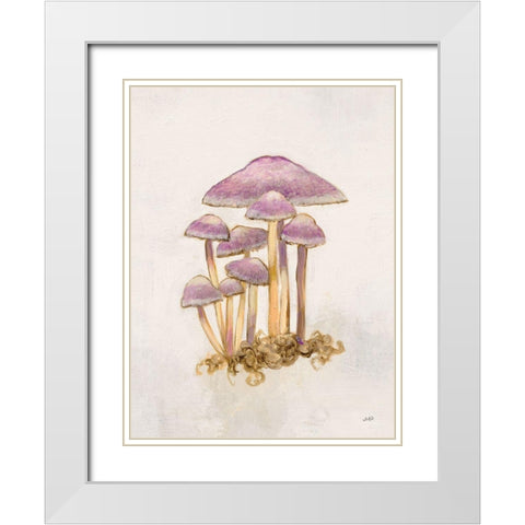 Woodland Mushroom III White Modern Wood Framed Art Print with Double Matting by Purinton, Julia
