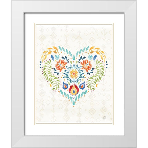 Sweet and Spicy XIV Vertical White Modern Wood Framed Art Print with Double Matting by June, Dina