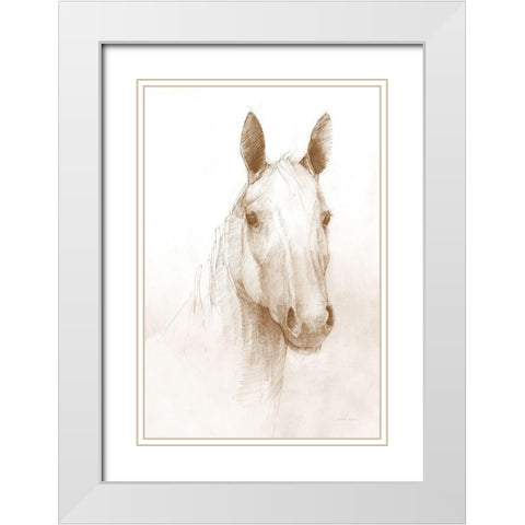 Romeo  Sepia White Modern Wood Framed Art Print with Double Matting by Tillmon, Avery