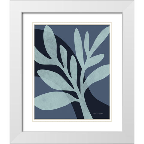 Dreamy Leaves II White Modern Wood Framed Art Print with Double Matting by Gallagher, Megan
