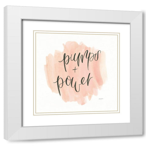 Girl Boss I White Modern Wood Framed Art Print with Double Matting by Jackson, Jenaya