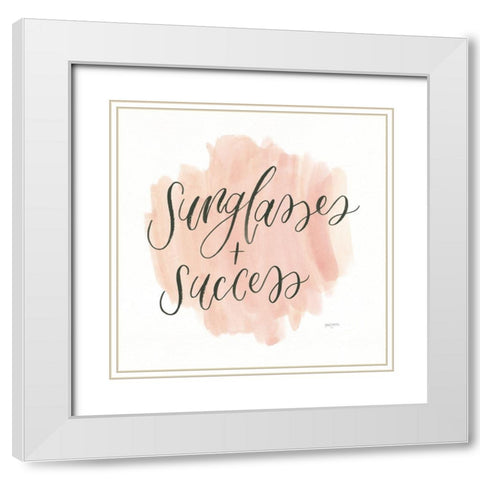 Girl Boss IV White Modern Wood Framed Art Print with Double Matting by Jackson, Jenaya