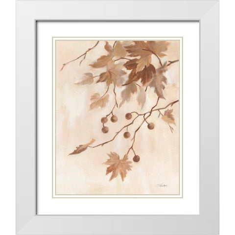 Boho Natural II White Modern Wood Framed Art Print with Double Matting by Vassileva, Silvia