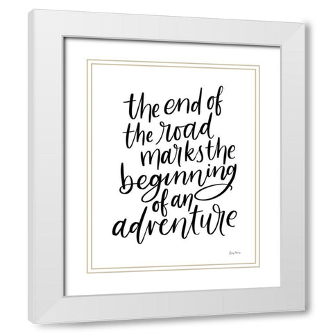 Graduation III No Stars Crop White Modern Wood Framed Art Print with Double Matting by Thorns, Becky