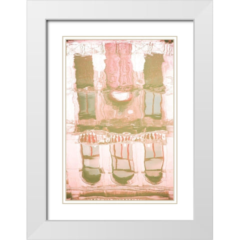 Reflected Venice White Modern Wood Framed Art Print with Double Matting by Aledanda