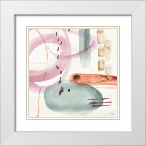 Boho Garden X White Modern Wood Framed Art Print with Double Matting by June, Dina