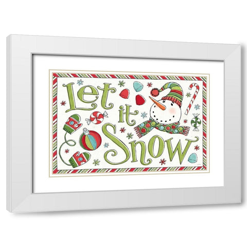 Holiday Whimsy I White Modern Wood Framed Art Print with Double Matting by Tavoletti, Anne