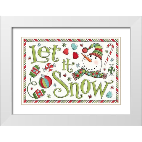 Holiday Whimsy I White Modern Wood Framed Art Print with Double Matting by Tavoletti, Anne