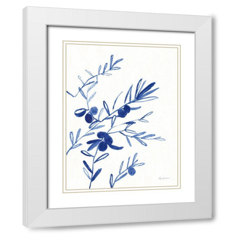 Greek Island Dreaming I White Modern Wood Framed Art Print with Double Matting by Munger, Pamela
