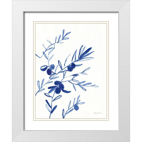 Greek Island Dreaming I White Modern Wood Framed Art Print with Double Matting by Munger, Pamela