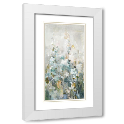 Rustic Garden Neutral IV White Modern Wood Framed Art Print with Double Matting by Nai, Danhui