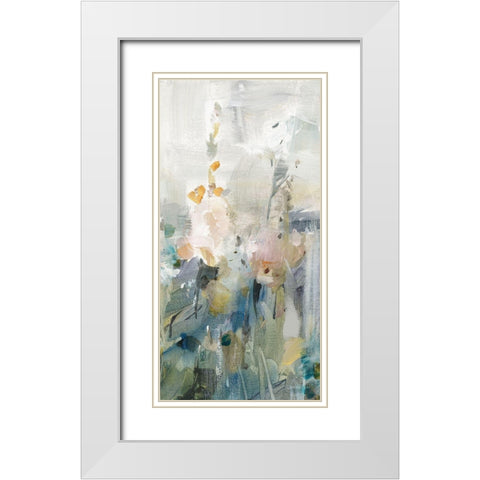Rustic Garden Neutral VI White Modern Wood Framed Art Print with Double Matting by Nai, Danhui