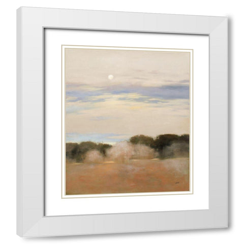 Sienna Fields I Neutral White Modern Wood Framed Art Print with Double Matting by Purinton, Julia
