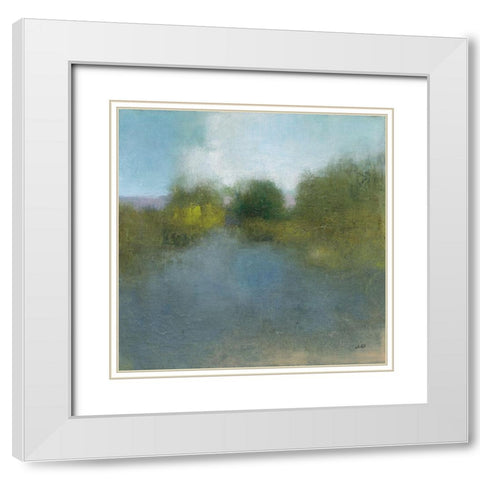Dreamy Day White Modern Wood Framed Art Print with Double Matting by Purinton, Julia