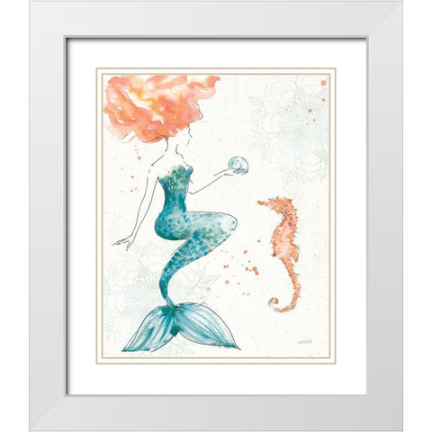 Sea Sirens I No Words White Modern Wood Framed Art Print with Double Matting by Tavoletti, Anne
