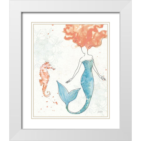 Sea Sirens II No Words White Modern Wood Framed Art Print with Double Matting by Tavoletti, Anne