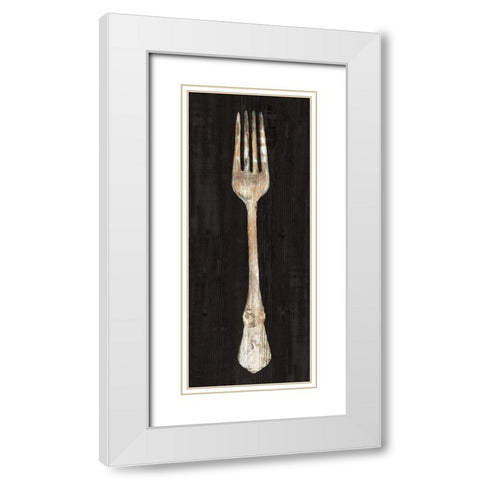 Setting the Table II White Modern Wood Framed Art Print with Double Matting by Wild Apple Portfolio