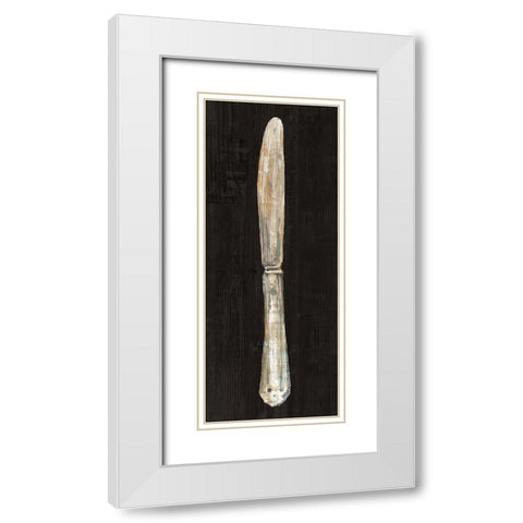 Setting the Table III White Modern Wood Framed Art Print with Double Matting by Wild Apple Portfolio