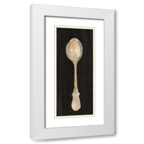Setting the Table IV White Modern Wood Framed Art Print with Double Matting by Wild Apple Portfolio