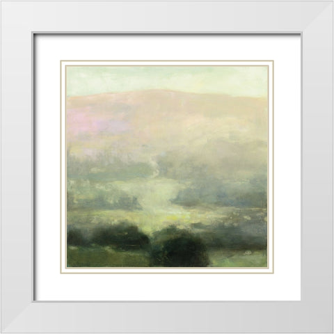 Through the Haze White Modern Wood Framed Art Print with Double Matting by Purinton, Julia