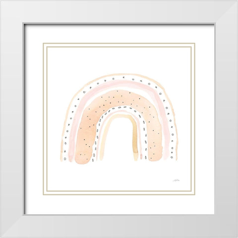 Rainbow Sweet White Modern Wood Framed Art Print with Double Matting by Pete, Katrina