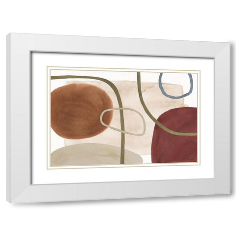 Mediterranean Motif X White Modern Wood Framed Art Print with Double Matting by Grove, Beth