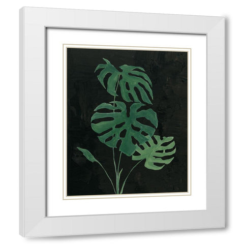 Palm Botanical I Black White Modern Wood Framed Art Print with Double Matting by Purinton, Julia