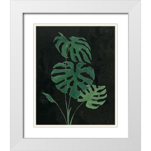Palm Botanical I Black White Modern Wood Framed Art Print with Double Matting by Purinton, Julia