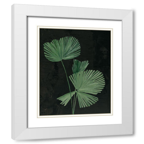 Palm Botanical III Black White Modern Wood Framed Art Print with Double Matting by Purinton, Julia