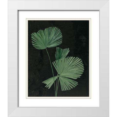 Palm Botanical III Black White Modern Wood Framed Art Print with Double Matting by Purinton, Julia